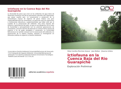 Libro: Ictiofauna Cuenca Baja Del Rio Guarapiche: Expl