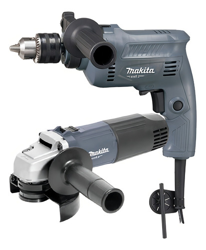 Furadeira de impacto Makita Combo + Esmerilhadeira angular MTK0003g