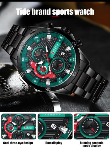 Reloj De Cuarzo Para Hombre Curren Reloj Clásico P De Moda P