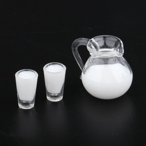 3 Juegos De Botellas Y Tazas De Bebidas En Miniatura Para