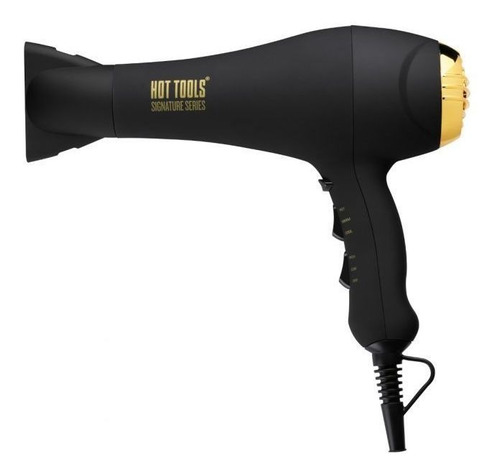 Secadora de cabello Hot Tools Pro Signature HTDR5577 negra y dorada 110V