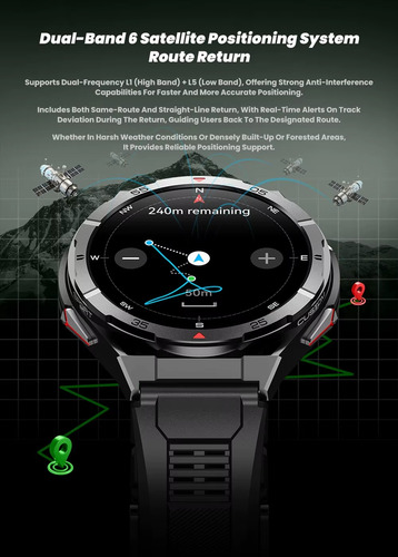 Smartwatch X2 Atlas Com Gps No Brasil Preto