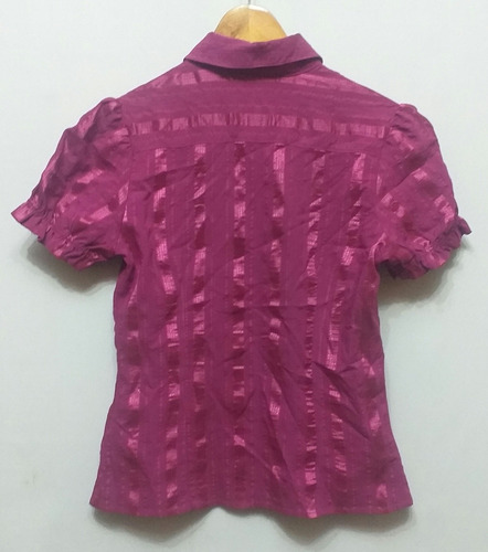 Camisa Talle S Fucsia Entallada Y Elastizada, Cataleya (Usado)