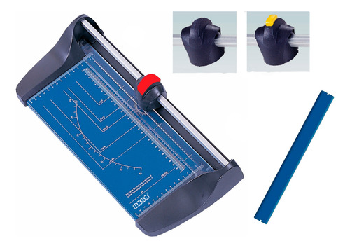 Combo Guillotina - Cizalla Rotativa Dasa A4 Mas Cabezal