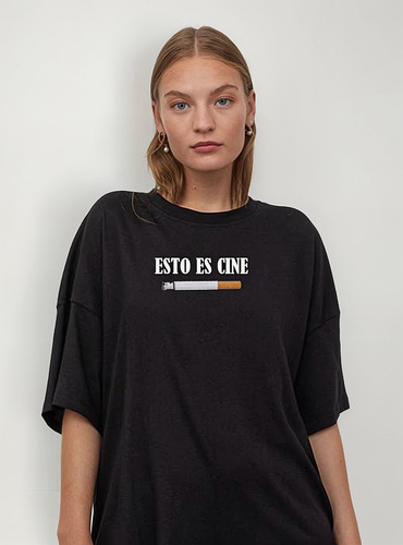 Remera Esto Es Cine Personalizada Algodon Unisex