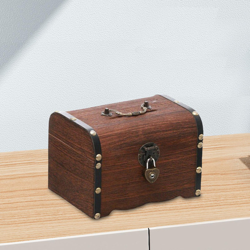 Hucha Caja De Almacenamiento De Joyas Con Cerradura Caja De