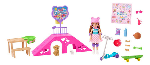 Barbie Chelsea Pista De Patinação - Mattel Hjy35