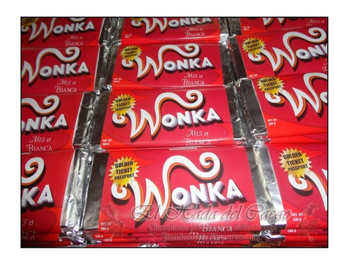 Imagen 7 de 8 de 10 Chocolate Wonka Personalizable Souvenir Cumple Regalo