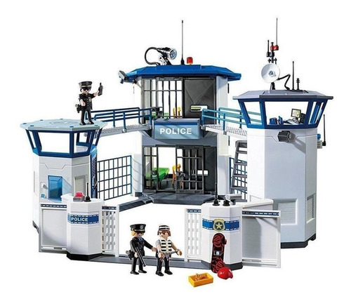 Playmobil 6919 Comisaria De Policía Con Prisión City Action