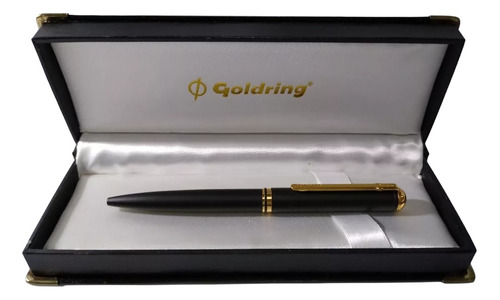 Bolígrafo Con Sello Goldring Grandomatic Negro Mate