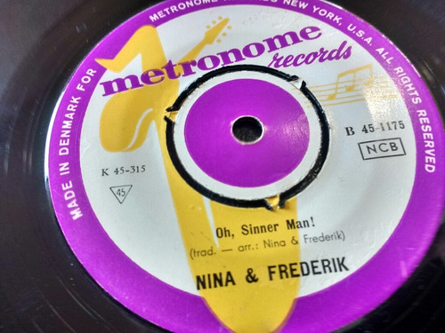 Vinilo Single De Nina & Frederik Mary ( L L 17