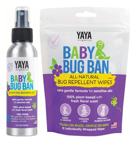 Yaya Organics Baby Bug Ban Spray.repelente Totalmente Natura