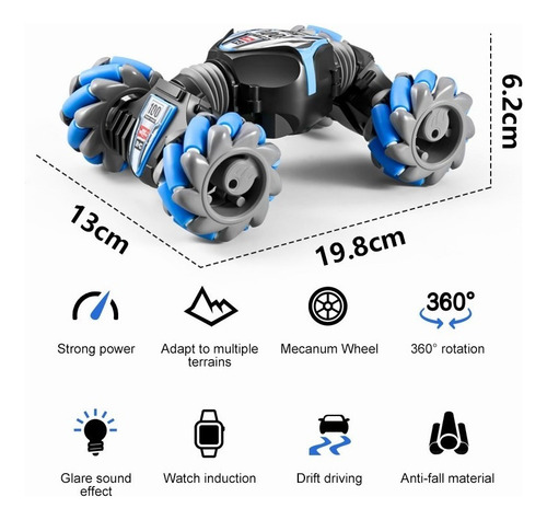 Carro Control Remoto 4wd Sensor Gestos Música Giro 360