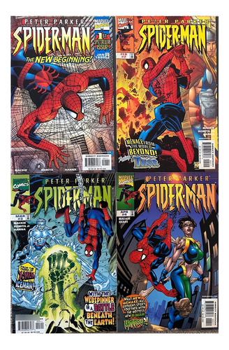 Lote Peter Parker Spider-man (1999) X 4. #1-4. Ingles.