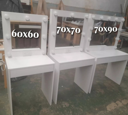 Mueble Tocador Para Maquillaje De 70cm De Ancho Blanco