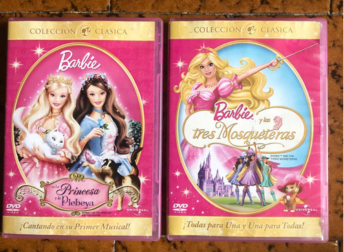 Barbie Película Dvd Las Tres Mosqueteras Y La Princesa Y La