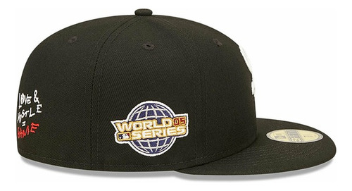 Gorra New Era Chicago Sox Mlb Team Heart 59fifty Fitted Negro 7 1/8