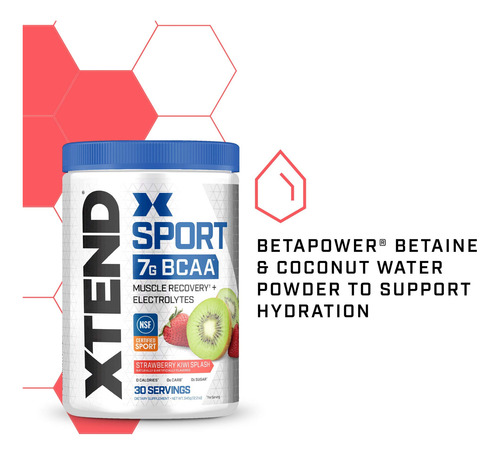 Bcaa Em Pó Scivation Xtend Sport Strawberry Kiwi (30 Porções