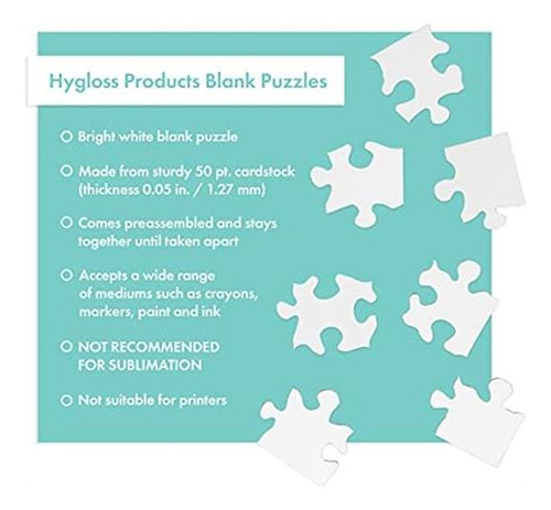 Hygloss Products - Rompecabezas De Corazón En Blanco Para De