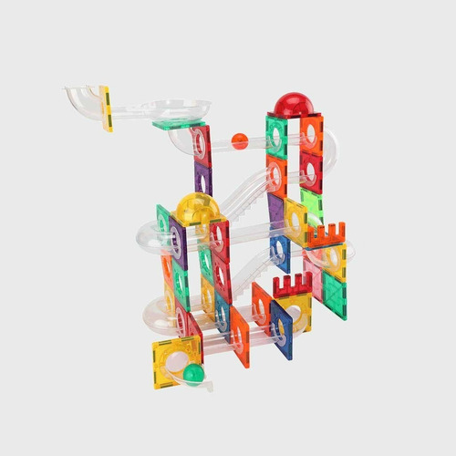 Set de construcción magnético Braintoys Imanix Tobogán 134 piezas en caja