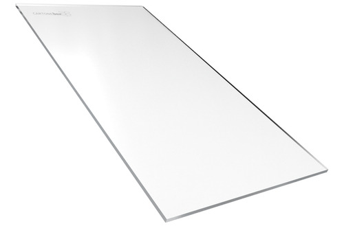 Placa Acrílico Transparente 127,5x39,5 Cm 39,5x127,5 C/ 3mm