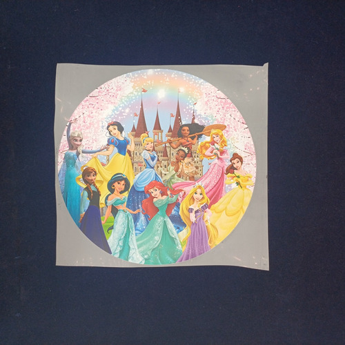 Parche Princesas Mágicas Sueño Majestuoso 5pz 19x19cm Mp1007 Blanco