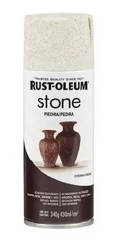 Lata Rust Oleum Stone Efecto Piedra Crema