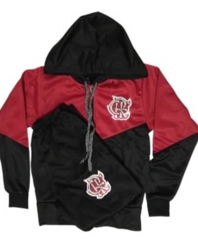 Conjunto Infatil Agasalho Juvenil Zr33 Preto 4