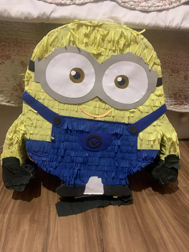 Piñata De Minion Minions Grande Para Cumpleaños (Usado)