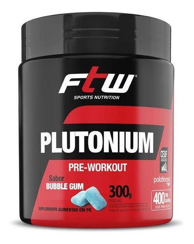 Plutonium Pre-workut -300g  Bubble Gum - Ftw
