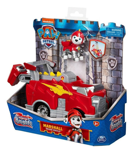 Paw Patrol Figura Marshall Bombero Rescue Knights Original