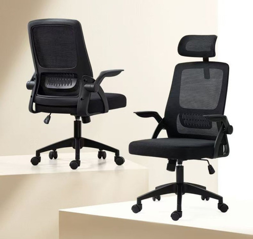 Silla De Oficina Ergonomica Negra 24 Hrs - Be Design Negro Negro