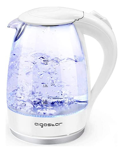 Hervidor Eléctrico Aigostar, 1.7l Vidrio De Borosilicato,