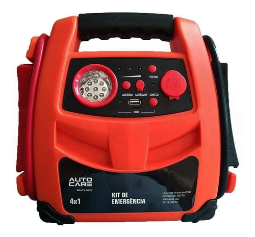 Imagem 7 de 7 de Auxiliar Partida/ Compressor De Ar 4 Em 1 Au621 - Multilaser