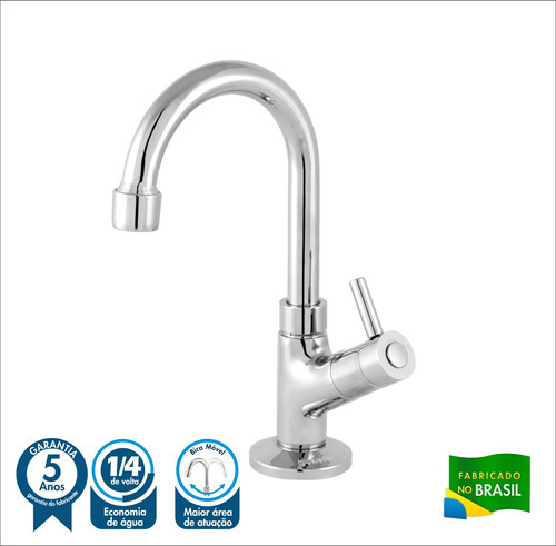 Cuba Q395 C/torneira+válvula 7/8+sifão+flexível Cor Vermelho