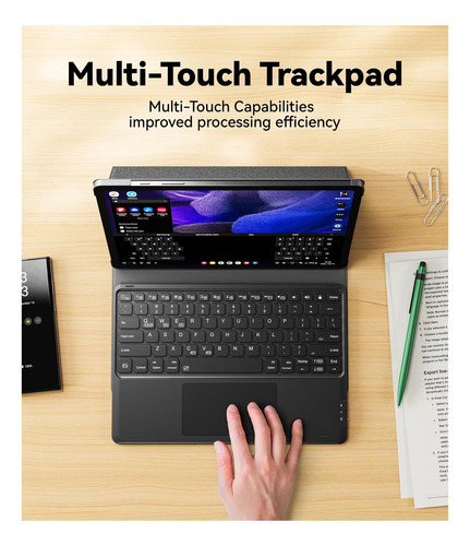 Funda Con Teclado Greenlaw Para Samsung Galaxy Tab S9 Plus,