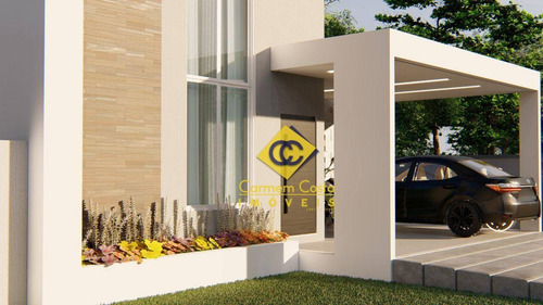 Imagem 2 de 19 de Lançamento!! Casa Linear Com Design Moderno No Condomínio Alphaville Em Rio Das Ostras!! - Ca2182