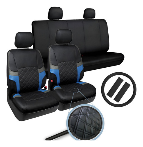 Volkswagen Beetle Tapicería Automotriz Fundas Tactopiel Azul