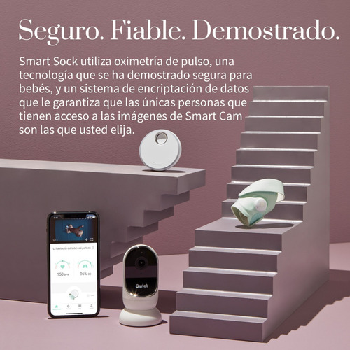 Imagen 7 de 9 de Owlet Monitor Duo: Smart Sock 3 + Cam Hd - Media Bebe