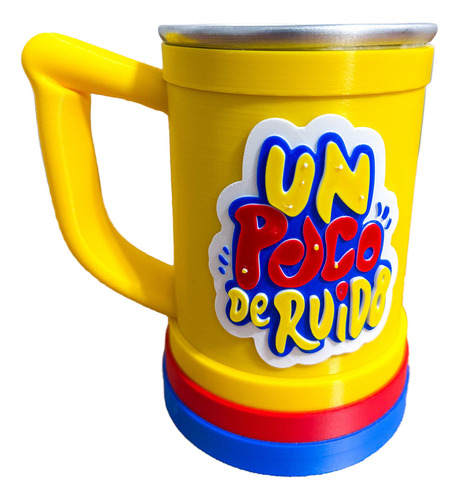 Chopera de cerveza Genérica Un Poco de Ruido amarillo para 500mL