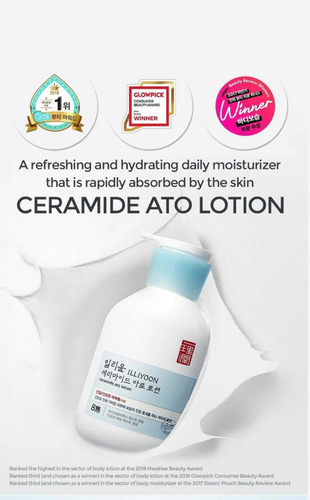 Illiyoon Ceramide Ato Lotion 600ml + 128ml K-beauty
