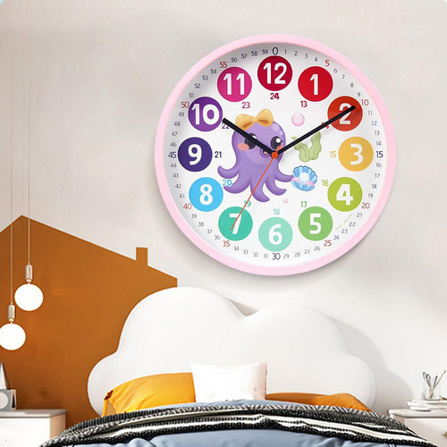 Enseñanza Relojes De Aprendizaje Reloj De Pared Para Pulpo