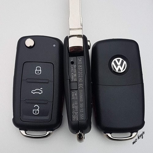 Carcasa Llave Vw Jetta Clasico Mk6 Vento 2012 2013 2014 2015