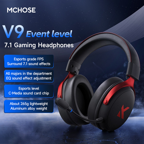 Auriculares Inalámbricos Para Juegos Mchose V9 Pro Con Tres