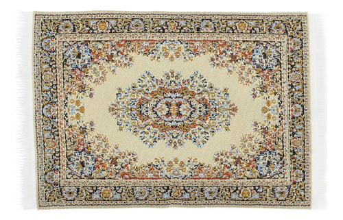 3 Paquetes 1/12 Alfombra De Piso De Turco Beige Adornos Para