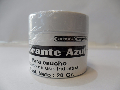 Pigmento Para Caucho De Siliconas Color Azul Envase X 20 Gr