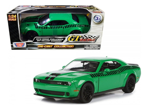 Motormax 73786 1:24 Gt Racing 2018 Dodge Challenger Srt