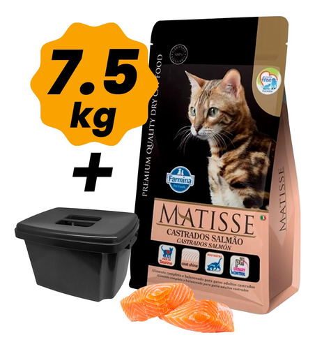 Alimento Matisse Gato Castrado  Salmon + Regalo - Otec