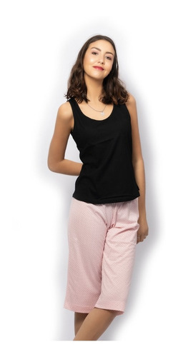 Imagen 3 de 8 de Pantalon Leila Jelue Capri Pijama Dama Mujer Verano Liviano