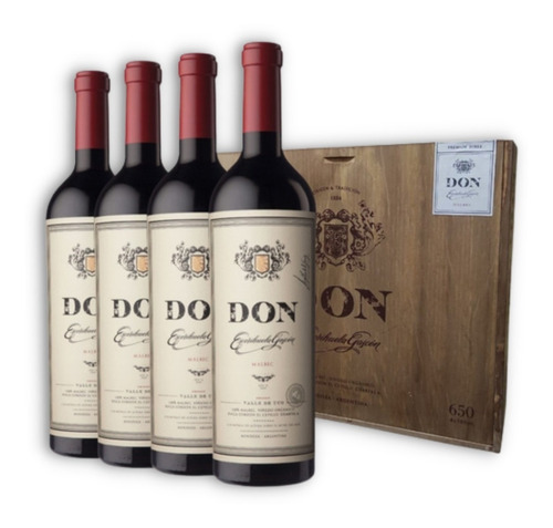 Escorihuela Gascón Don Vino Malbec X4 C/estuche Madera 750ml